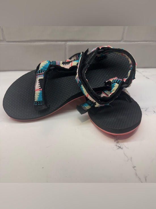Teva Shoes - Teva Original Universal Sandals Geometric Print Black Pink Women’s Size 8
